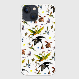 Чехол для iPhone 13 mini с принтом Как приручить дракона в городе Новоалтайск,  |  | dragon | беззубик | викинги | дракон | мульт | мультфильм | фэнтези