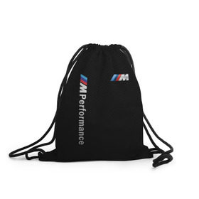 Рюкзак-мешок 3D с принтом BMW M PERFORMANCE в городе Новоалтайск, 100% полиэстер | плотность ткани — 200 г/м2, размер — 35 х 45 см; лямки — толстые шнурки, застежка на шнуровке, без карманов и подкладки | auto | bmw | bmw performance | carbon | motorsport | sport | texture | авто | автомобиль | автомобильные | бмв | бренд | карбон | марка | машины | моторспорт | спорт | текстура