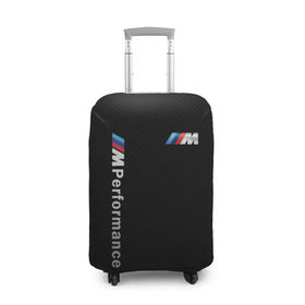 Чехол для чемодана 3D с принтом BMW M PERFORMANCE в городе Новоалтайск, 86% полиэфир, 14% спандекс | двустороннее нанесение принта, прорези для ручек и колес | auto | bmw | bmw performance | carbon | motorsport | sport | texture | авто | автомобиль | автомобильные | бмв | бренд | карбон | марка | машины | моторспорт | спорт | текстура