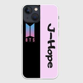 Чехол для iPhone 13 mini с принтом BTS J hope в городе Новоалтайск,  |  | bts | j hope | бтс | группа | корейская | музыка | розовый | цветы | черный