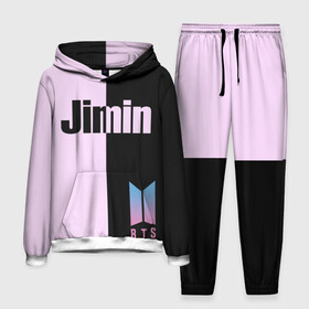 Мужской костюм 3D (с толстовкой) с принтом BTS Jimin в городе Новоалтайск,  |  | Тематика изображения на принте: bts | jimin | бтс | группа | корейская | музыка | розовый | цветы | черный