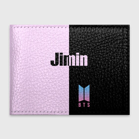 Обложка для студенческого билета с принтом BTS Jimin в городе Новоалтайск, натуральная кожа | Размер: 11*8 см; Печать на всей внешней стороне | Тематика изображения на принте: bts | jimin | бтс | группа | корейская | музыка | розовый | цветы | черный