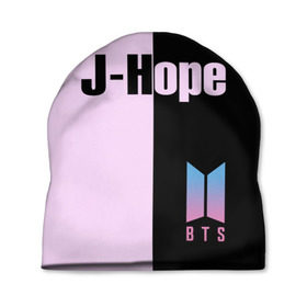 Шапка 3D с принтом BTS J-hope в городе Новоалтайск, 100% полиэстер | универсальный размер, печать по всей поверхности изделия | bts | j hope | бтс | группа | корейская | музыка | розовый | цветы | черный