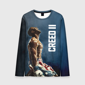Мужской лонгслив 3D с принтом Creed 2 в городе Новоалтайск, 100% полиэстер | длинные рукава, круглый вырез горловины, полуприлегающий силуэт | creed | jordan | lundgren | stallone | бальбоа | бокс | джордан | крид | лундгрен | ринг | рокки | сильвестр | сталлоне