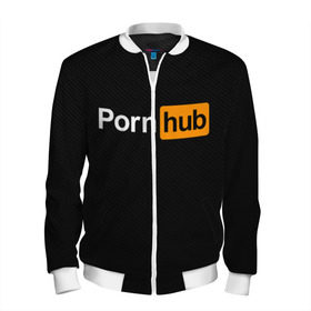 Мужской бомбер 3D с принтом PORNOHUB | ПОРНХАБ в городе Новоалтайск, 100% полиэстер | застегивается на молнию, по бокам два кармана без застежек, по низу бомбера и на воротнике - эластичная резинка | brazzers | hub | бразерс