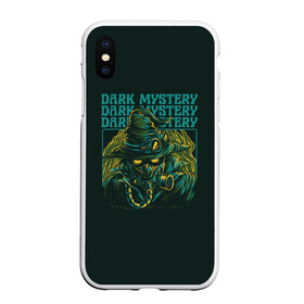 Чехол для iPhone XS Max матовый с принтом Steam Punk в городе Новоалтайск, Силикон | Область печати: задняя сторона чехла, без боковых панелей | steampunk | в противогазе | неон | противогаз | стим панк | стимпанк