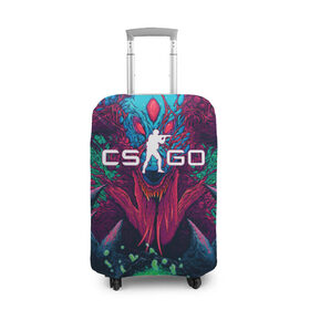Чехол для чемодана 3D с принтом CS-GO Hyper Beast в городе Новоалтайск, 86% полиэфир, 14% спандекс | двустороннее нанесение принта, прорези для ручек и колес | 2019 | computer game | counter strike | cs | cs go | csgo | dota | dota2 | game | howl | hyperbeast | warning | автомат | вой | го | игрок | компьютерная игра | контр страйк | контра | кс | оружие | турнир