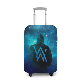 Чехол для чемодана 3D с принтом Alan Walker в городе Новоалтайск, 86% полиэфир, 14% спандекс | двустороннее нанесение принта, прорези для ручек и колес | alan | alone | aw | britain | club | dj | faded | me | olav | routine | sing | sleep | walker | walkzz | алан | великобритания | диджей | олав | продюсер | уокер