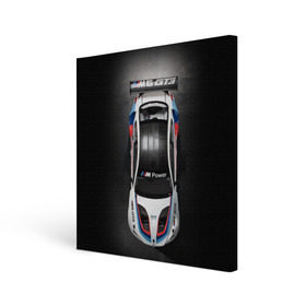 Холст квадратный с принтом BMW M Power в городе Новоалтайск, 100% ПВХ |  | bmw | car | motorsport | race | sports car | street racing | автомобиль | автоспорт | бмв | гонка | спорткар