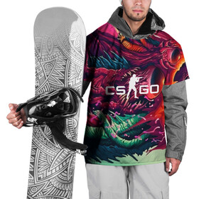 Накидка на куртку 3D с принтом CS GO  hyper beast skin в городе Новоалтайск, 100% полиэстер |  | beast | counterstike | csgo | hyper | hyperbeast | m4a1s | steam | винтовка | контра | кс | ксго | шмотки