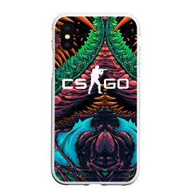 Чехол для iPhone XS Max матовый с принтом CS GO hyper beast skin в городе Новоалтайск, Силикон | Область печати: задняя сторона чехла, без боковых панелей | beast | counterstike | csgo | hyper | hyperbeast | m4a1s | steam | винтовка | контра | кс | ксго | шмотки