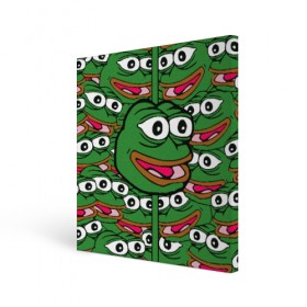 Холст квадратный с принтом Good / Sad frog в городе Новоалтайск, 100% ПВХ |  | Тематика изображения на принте: bad | dab | frog | good | kek | pepe | sad | кек | лягушка | мем | мемы | пепе | со смыслом | фрог