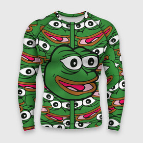 Мужской рашгард 3D с принтом Good   Sad frog в городе Новоалтайск,  |  | bad | dab | frog | good | kek | pepe | sad | кек | лягушка | мем | мемы | пепе | со смыслом | фрог