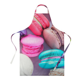 Фартук 3D с принтом Macaroons в городе Новоалтайск, 100% полиэстер | общий размер — 65 х 85 см, ширина нагрудника — 26 см, горловина — 53 см, длина завязок — 54 см, общий обхват в поясе — 173 см. Принт на завязках и на горловине наносится с двух сторон, на основной части фартука — только с внешней стороны | almond | cookie | dessert | food | macaroons | maccarone | maccherone | десерт | еда | макарон | макарони | макароны | макарун | макаруны | миндаль | миндальный | орех | печенье | сладкое | сладости