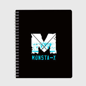 Тетрадь с принтом MONSTA X в городе Новоалтайск, 100% бумага | 48 листов, плотность листов — 60 г/м2, плотность картонной обложки — 250 г/м2. Листы скреплены сбоку удобной пружинной спиралью. Уголки страниц и обложки скругленные. Цвет линий — светло-серый
 | h.one | hoseok | hyungwon | hyunwoo | i.m | jooheon | kihyun | lee | minhyuk | monsta | shin | shownu | son | wonho | x | айэм | вонхо | кихён | минхёк | сон | хёнвон | хёну | хосок | чжухон | шин | шону