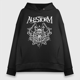 Женское худи Oversize хлопок с принтом Alestorm в городе Новоалтайск, френч-терри — 70% хлопок, 30% полиэстер. Мягкий теплый начес внутри —100% хлопок | боковые карманы, эластичные манжеты и нижняя кромка, капюшон на магнитной кнопке | alestorm | metal | группы | метал | музыка | пауэр метал | рок | фолк метал | хэви метал