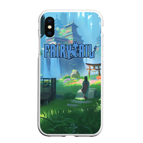Чехол для iPhone XS Max матовый с принтом Fairy Tail в городе Новоалтайск, Силикон | Область печати: задняя сторона чехла, без боковых панелей | fairy | tail | драгнил | дракон | зереф | люси | маг | манга | нацу | феникс | фиор | хартфилия | хвост феи | хэппи