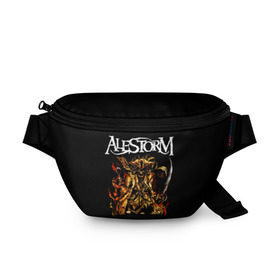 Поясная сумка 3D с принтом Alestorm в городе Новоалтайск, 100% полиэстер | плотная ткань, ремень с регулируемой длиной, внутри несколько карманов для мелочей, основное отделение и карман с обратной стороны сумки застегиваются на молнию | alestorm | metal | группы | метал | музыка | пауэр метал | рок | фолк метал | хэви метал