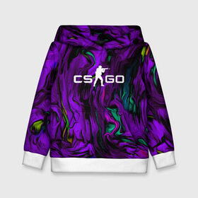 Детская толстовка 3D с принтом CS GO DRAW WAVES SKIN в городе Новоалтайск, 100% полиэстер | двухслойный капюшон со шнурком для регулировки, мягкие манжеты на рукавах и по низу толстовки, спереди карман-кенгуру с мягким внутренним слоем | action | astralis | awp | counter strike | cs go | cs go global offensive | cybersport | draw skin | faze clan | game | gamer | hyper beast | shooter | skin | team liquid | киберспорт | оружие | рисованный скин | скины