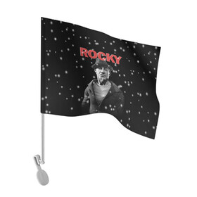 Флаг для автомобиля с принтом Old Rocky в городе Новоалтайск, 100% полиэстер | Размер: 30*21 см | creed | jordan | lundgren | mix fight | mixfight | stallone | ufc | бальбоа | бокс | джордан | крид | лундгрен | мышцы | ринг | роки | рокки | сильвестр | сталлоне | сталоне