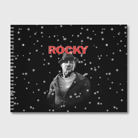 Альбом для рисования с принтом Old Rocky в городе Новоалтайск, 100% бумага
 | матовая бумага, плотность 200 мг. | creed | jordan | lundgren | mix fight | mixfight | stallone | ufc | бальбоа | бокс | джордан | крид | лундгрен | мышцы | ринг | роки | рокки | сильвестр | сталлоне | сталоне