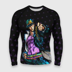 Мужской рашгард 3D с принтом JOJO в городе Новоалтайск,  |  | adventure | anime | bizzare | jo jo | jojo | logo | manga | аниме | араки | ахегао | джо | джо джо | джоджо | жижа | жожа | жожо | йойо | лого | манга | мульт | мультфильм | отаку | сериал | символ | хирохико | юри | яой