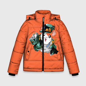 Зимняя куртка для мальчиков 3D с принтом JOJO Bizzare Adventure в городе Новоалтайск, ткань верха — 100% полиэстер; подклад — 100% полиэстер, утеплитель — 100% полиэстер | длина ниже бедра, удлиненная спинка, воротник стойка и отстегивающийся капюшон. Есть боковые карманы с листочкой на кнопках, утяжки по низу изделия и внутренний карман на молнии. 

Предусмотрены светоотражающий принт на спинке, радужный светоотражающий элемент на пуллере молнии и на резинке для утяжки | adventure | anime | bizzare | jo jo | jojo | logo | manga | аниме | араки | ахегао | джо | джо джо | джоджо | жижа | жожа | жожо | йойо | лого | манга | мульт | мультфильм | отаку | сериал | символ | хирохико | юри | яой