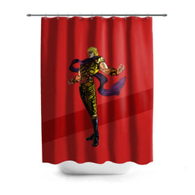 Штора 3D для ванной с принтом JOJO Dio Brando в городе Новоалтайск, 100% полиэстер | плотность материала — 100 г/м2. Стандартный размер — 146 см х 180 см. По верхнему краю — пластиковые люверсы для креплений. В комплекте 10 пластиковых колец | adventure | anime | bizzare | jo jo | jojo | logo | manga | аниме | араки | ахегао | джо | джо джо | джоджо | жижа | жожа | жожо | йойо | лого | манга | мульт | мультфильм | отаку | сериал | символ | хирохико | юри | яой
