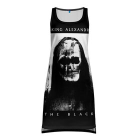 Платье-майка 3D с принтом Asking Alexandria в городе Новоалтайск, 100% полиэстер | полуприлегающий силуэт, широкие бретели, круглый вырез горловины, удлиненный подол сзади. | asking alexandria | аскинг александриа | группы | метал | музыка | рок | хэви метал | электроникор