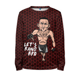 Детский лонгслив 3D с принтом Let`s bang bro (Max Holloway) в городе Новоалтайск, 100% полиэстер | длинные рукава, круглый вырез горловины, полуприлегающий силуэт
 | blessed | brasileiro | holloway | jiu jitsu | max | mma | ufc | бокс | бразильское джиу джитсу | гавайи | драка | макс | холлоуэй