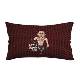 Подушка 3D антистресс с принтом Let`s bang bro (Max Holloway) в городе Новоалтайск, наволочка — 100% полиэстер, наполнитель — вспененный полистирол | состоит из подушки и наволочки на молнии | blessed | brasileiro | holloway | jiu jitsu | max | mma | ufc | бокс | бразильское джиу джитсу | гавайи | драка | макс | холлоуэй