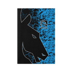 Обложка для паспорта матовая кожа с принтом Team Liquid в городе Новоалтайск, натуральная матовая кожа | размер 19,3 х 13,7 см; прозрачные пластиковые крепления | Тематика изображения на принте: dota | liquid | team | the international | дота | игры | кибер | ликвид | спорт | тим