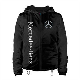 Женская куртка 3D с принтом MERCEDES BENZ CARBON в городе Новоалтайск, ткань верха — 100% полиэстер, подклад — флис | прямой крой, подол и капюшон оформлены резинкой с фиксаторами, два кармана без застежек по бокам, один большой потайной карман на груди. Карман на груди застегивается на липучку | amg | auto | carbon | mercedes | mercedes benz | sport | авто | автомобиль | автомобильные | амг | бренд | карбон | марка | машины | мерседес | спорт