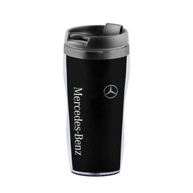 Термокружка-непроливайка с принтом MERCEDES BENZ CARBON в городе Новоалтайск, внутренняя часть — пищевой пластик, наружная часть — прозрачный пластик, между ними — полиграфическая вставка с рисунком | объем — 350 мл, герметичная крышка | Тематика изображения на принте: amg | auto | carbon | mercedes | mercedes benz | sport | авто | автомобиль | автомобильные | амг | бренд | карбон | марка | машины | мерседес | спорт