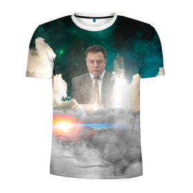 Мужская футболка 3D спортивная с принтом Elon Musk Thinker (Илон Маск) в городе Новоалтайск, 100% полиэстер с улучшенными характеристиками | приталенный силуэт, круглая горловина, широкие плечи, сужается к линии бедра | elon musk | space | space x | tesla | дым | илон маск | инопланетяне | космос | личность | мыслитель | облака | планета | ракета | спейс | тесла | философ | шаттл