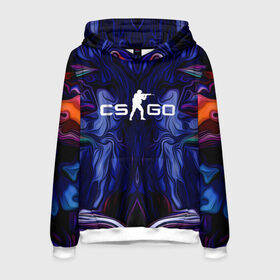 Мужская толстовка 3D с принтом CS GO WAVES SKIN в городе Новоалтайск, 100% полиэстер | двухслойный капюшон со шнурком для регулировки, мягкие манжеты на рукавах и по низу толстовки, спереди карман-кенгуру с мягким внутренним слоем. | action | astralis | awp | counter strike | cs go | cs go global offensive | cybersport | faze clan | game | gamer | hyper beast | shooter | skin | team liquid | киберспорт | оружие | скины