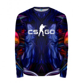 Мужской лонгслив 3D с принтом CS GO WAVES SKIN в городе Новоалтайск, 100% полиэстер | длинные рукава, круглый вырез горловины, полуприлегающий силуэт | action | astralis | awp | counter strike | cs go | cs go global offensive | cybersport | faze clan | game | gamer | hyper beast | shooter | skin | team liquid | киберспорт | оружие | скины
