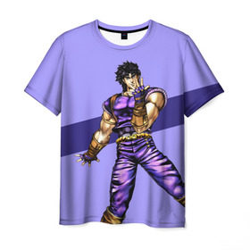 Мужская футболка 3D с принтом JOJO Jonathan Joestar в городе Новоалтайск, 100% полиэфир | прямой крой, круглый вырез горловины, длина до линии бедер | adventure | anime | bizzare | jo jo | jojo | logo | manga | аниме | араки | ахегао | джо | джо джо | джоджо | жижа | жожа | жожо | йойо | лого | манга | мульт | мультфильм | отаку | сериал | символ | хирохико | юри | яой