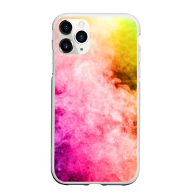 Чехол для iPhone 11 Pro матовый с принтом Радужный дым в городе Новоалтайск, Силикон |  | Тематика изображения на принте: holi | праздник красок | радуга | радужный дым | холи | цвета радуги | яркий