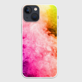 Чехол для iPhone 13 mini с принтом Радужный дым в городе Новоалтайск,  |  | holi | праздник красок | радуга | радужный дым | холи | цвета радуги | яркий