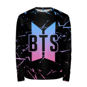 Мужской лонгслив 3D с принтом BTS LOVE YOURSELF в городе Новоалтайск, 100% полиэстер | длинные рукава, круглый вырез горловины, полуприлегающий силуэт | Тематика изображения на принте: bangtan boys | bt21 | bts | bts army | bts stickers | j hope | jimin | jin | jungkook | k pop | rap monster | rapmon | suga | v | бтс | корея | стикеры bts