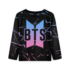 Детский лонгслив 3D с принтом BTS LOVE YOURSELF в городе Новоалтайск, 100% полиэстер | длинные рукава, круглый вырез горловины, полуприлегающий силуэт
 | bangtan boys | bt21 | bts | bts army | bts stickers | j hope | jimin | jin | jungkook | k pop | rap monster | rapmon | suga | v | бтс | корея | стикеры bts