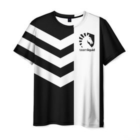 Мужская футболка 3D с принтом Team Liquid в городе Новоалтайск, 100% полиэфир | прямой крой, круглый вырез горловины, длина до линии бедер | dota | liquid | team | the international | дота | игры | кибер | ликвид | спорт | тим