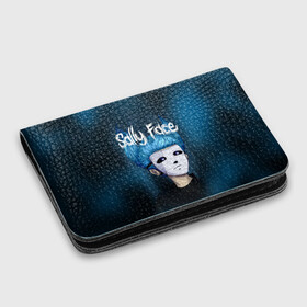 Картхолдер с принтом с принтом SALLY FACE в городе Новоалтайск, натуральная матовая кожа | размер 7,3 х 10 см; кардхолдер имеет 4 кармана для карт; | blue | face | fisher | game | games | gizmo | hair | larry | mask | sally | волосы | гизмо | голубые | игра | игры | ларри | маска | протез | сали | салли | синие | синий | триллер | ужасы | фейс | фишер | фэйс | хоррор