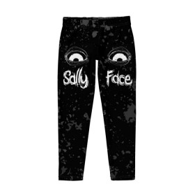 Детские леггинсы 3D с принтом SALLY FACE Eyes в городе Новоалтайск, полиэстер 85%, спандекс 15% | эластичный пояс, зауженный крой | blue | face | fisher | game | games | gizmo | hair | larry | mask | sally | волосы | гизмо | голубые | игра | игры | ларри | маска | протез | сали | салли | синие | синий | триллер | ужасы | фейс | фишер | фэйс | хоррор