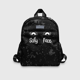 Детский рюкзак 3D с принтом SALLY FACE Eyes в городе Новоалтайск, 100% полиэстер | лямки с регулируемой длиной, сверху петелька, чтобы рюкзак можно было повесить на вешалку. Основное отделение закрывается на молнию, как и внешний карман. Внутри дополнительный карман. По бокам два дополнительных кармашка | blue | face | fisher | game | games | gizmo | hair | larry | mask | sally | волосы | гизмо | голубые | игра | игры | ларри | маска | протез | сали | салли | синие | синий | триллер | ужасы | фейс | фишер | фэйс | хоррор