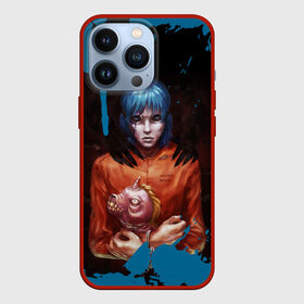 Чехол для iPhone 13 Pro с принтом Sally Face в городе Новоалтайск,  |  | Тематика изображения на принте: blue | face | fisher | game | games | gizmo | hair | larry | mask | sally | волосы | гизмо | голубые | игра | игры | ларри | маска | протез | сали | салли | синие | синий | триллер | ужасы | фейс | фишер | фэйс | хоррор