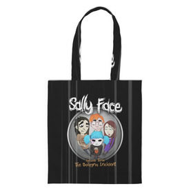 Шоппер 3D с принтом Sally Face Episode Three в городе Новоалтайск, 100% полиэстер | Плотность: 200 г/м2; Размер: 34×35 см; Высота лямок: 30 см | blue | face | fisher | game | games | gizmo | hair | larry | mask | sally | волосы | гизмо | голубые | игра | игры | ларри | маска | протез | сали | салли | синие | синий | триллер | ужасы | фейс | фишер | фэйс | хоррор