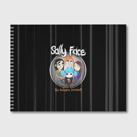 Альбом для рисования с принтом Sally Face Episode Three в городе Новоалтайск, 100% бумага
 | матовая бумага, плотность 200 мг. | Тематика изображения на принте: blue | face | fisher | game | games | gizmo | hair | larry | mask | sally | волосы | гизмо | голубые | игра | игры | ларри | маска | протез | сали | салли | синие | синий | триллер | ужасы | фейс | фишер | фэйс | хоррор