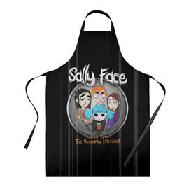 Фартук 3D с принтом Sally Face Episode Three в городе Новоалтайск, 100% полиэстер | общий размер — 65 х 85 см, ширина нагрудника — 26 см, горловина — 53 см, длина завязок — 54 см, общий обхват в поясе — 173 см. Принт на завязках и на горловине наносится с двух сторон, на основной части фартука — только с внешней стороны | blue | face | fisher | game | games | gizmo | hair | larry | mask | sally | волосы | гизмо | голубые | игра | игры | ларри | маска | протез | сали | салли | синие | синий | триллер | ужасы | фейс | фишер | фэйс | хоррор